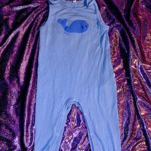 Mori Blue ribbed one piece